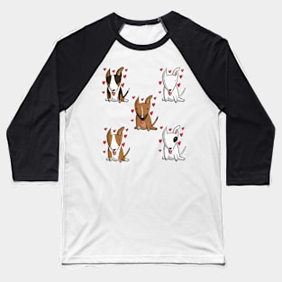 I <3 my Bull Terriers Baseball T-Shirt